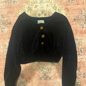 black button up sweater/ size: small